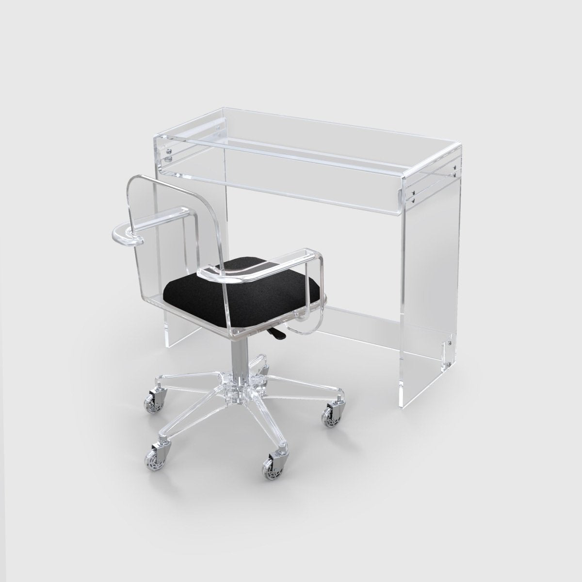 Waterfall Desk and Waterfall Office Chair Set - Stauber Furnishings